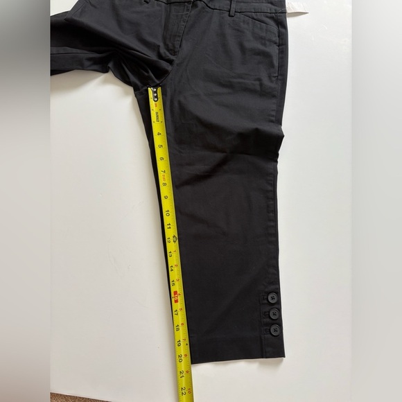 Talbots Skimmer Cropped Pants Size 10 Petite Black New - Picture 7 of 9